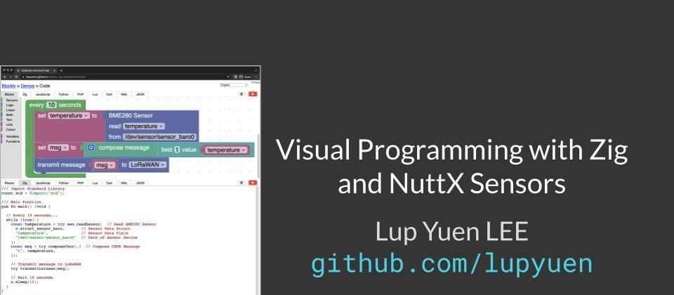 Cover image for Visual Programming with Zig and Apache NuttX Sensors