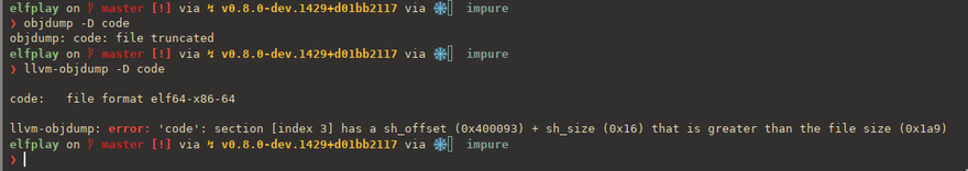 llvm-objdump is better