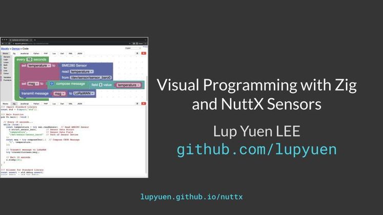 Cover image for Visual Programming with Zig and Apache NuttX Sensors