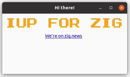 Hello ZigNew on Ubuntu