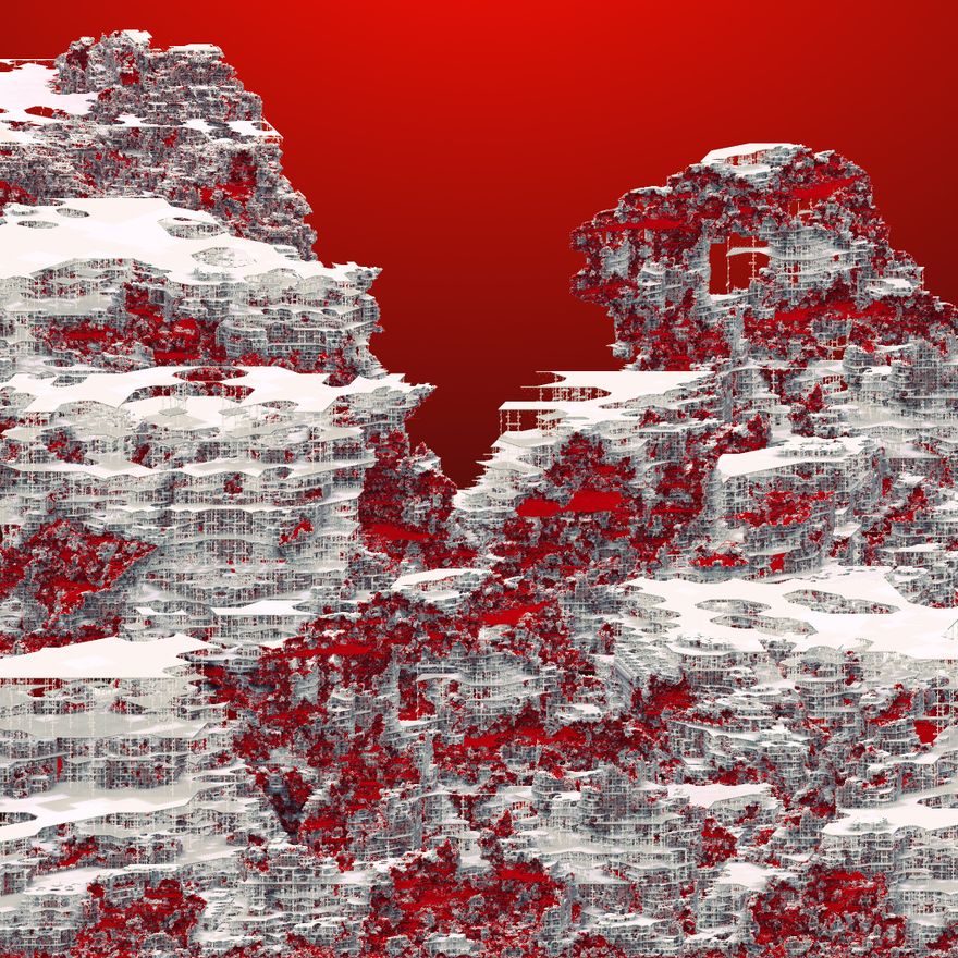"You've Been Liberated", generative voxel landscape, 2022